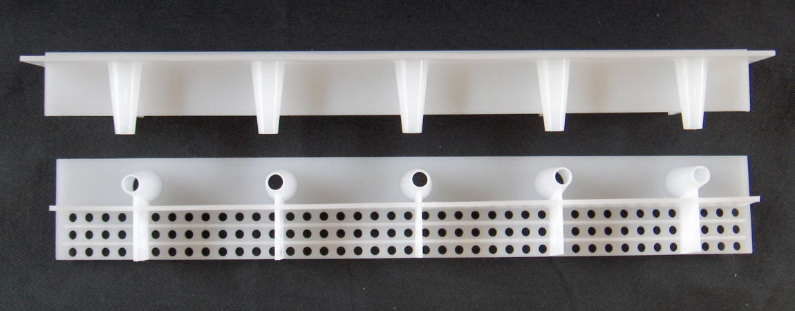 Griglia artigianale per raccolta polline nelle arnie